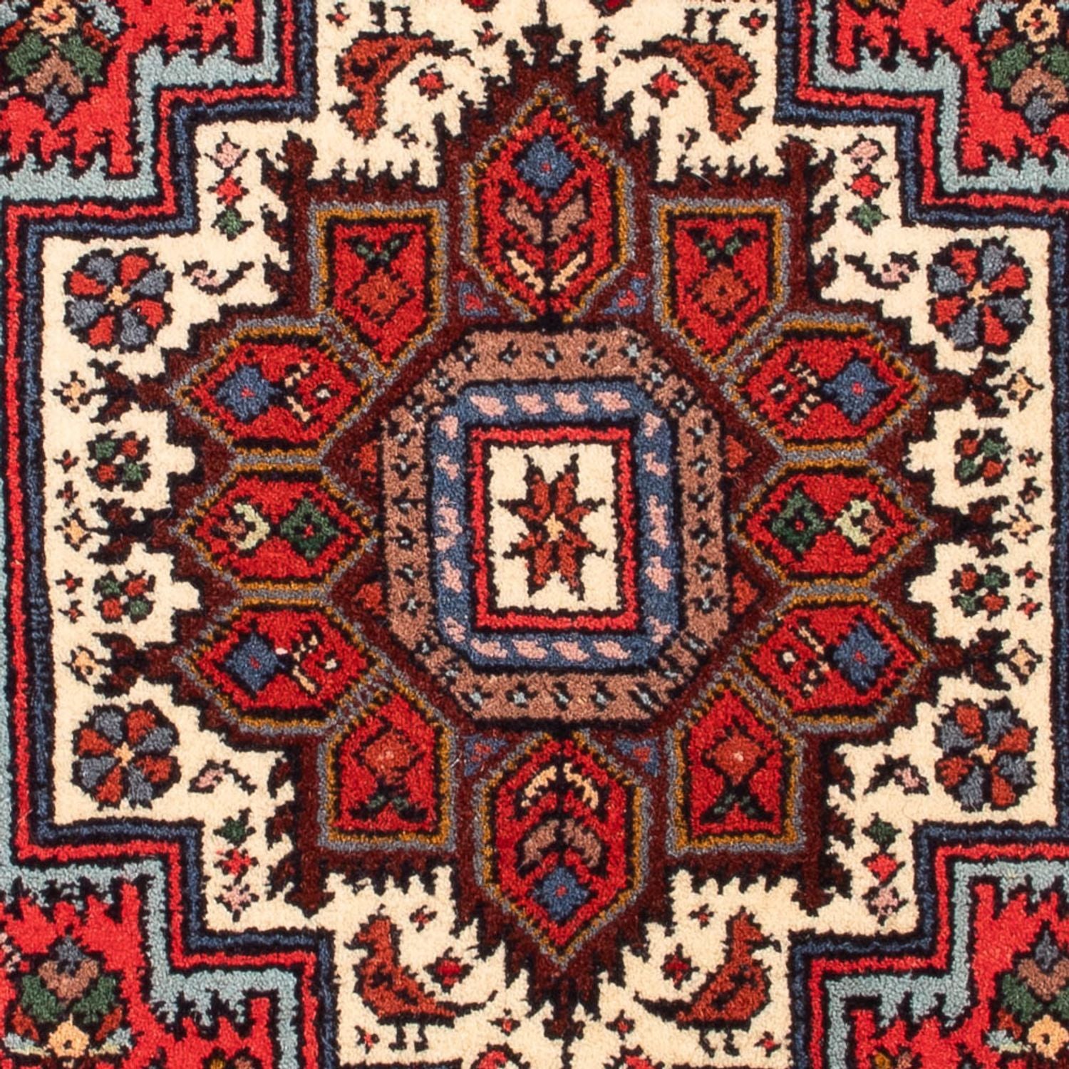 Persisk tæppe - Nomadisk - 91 x 62 cm - rød