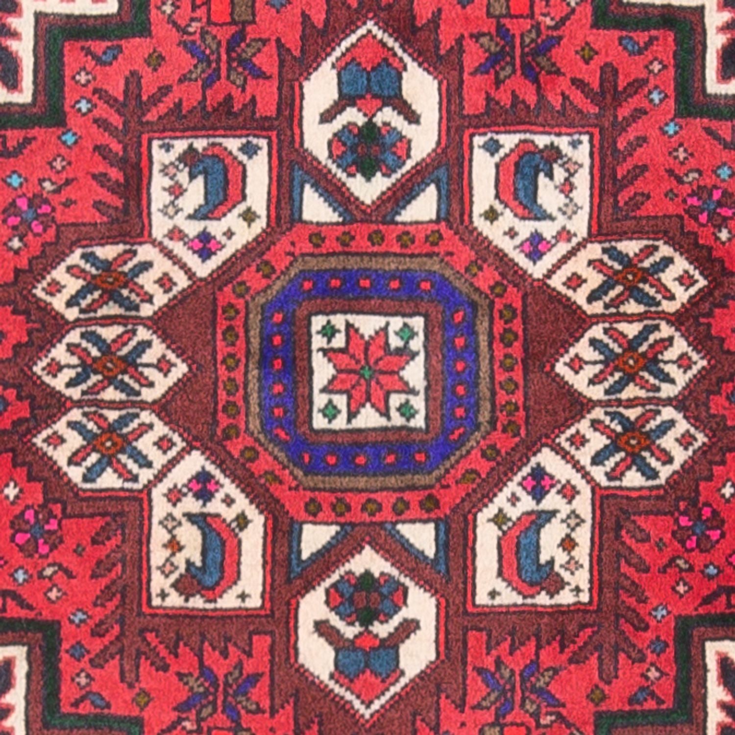 Persisk tæppe - Nomadisk - 117 x 80 cm - rød