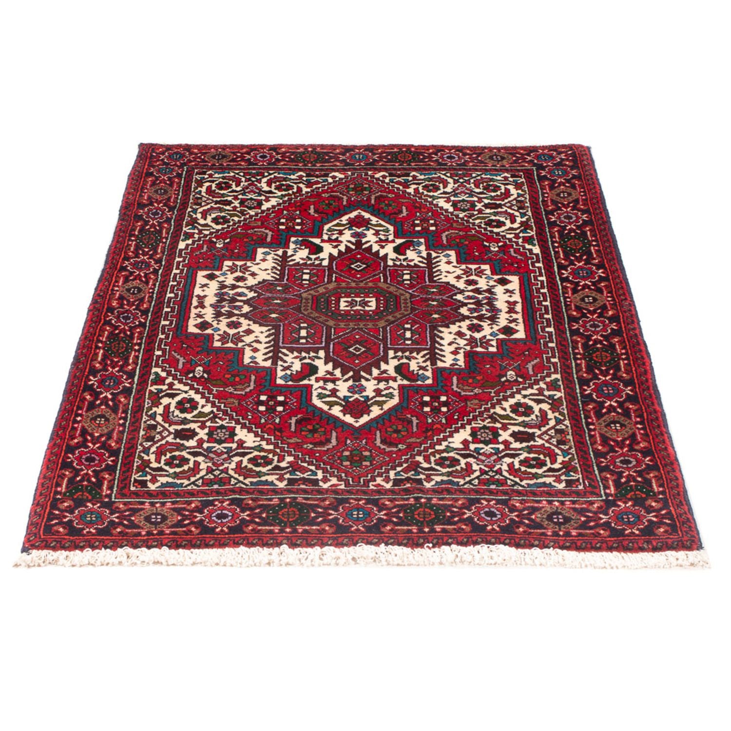 Persisk tæppe - Nomadisk - 125 x 76 cm - creme