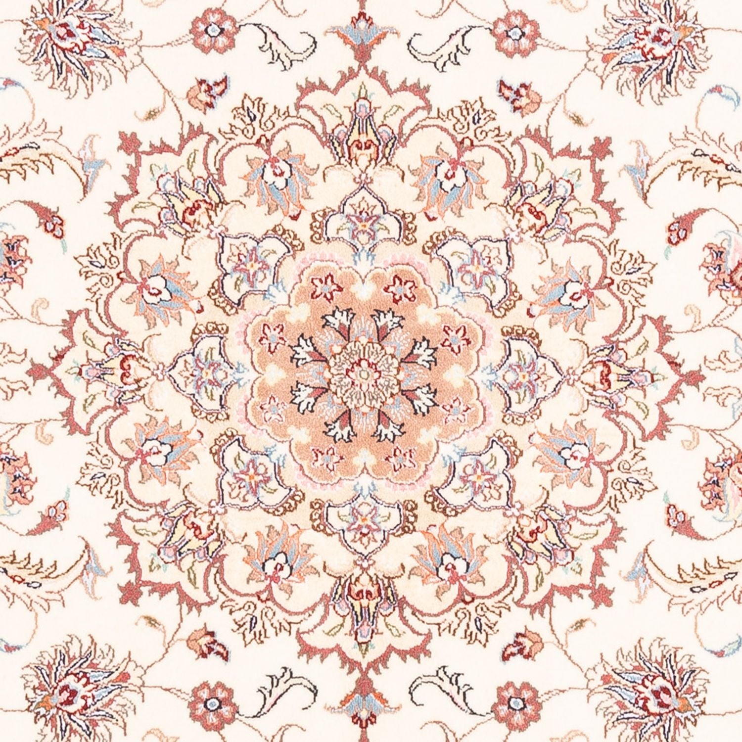 Persisk tæppe - Tabriz - 196 x 151 cm - creme