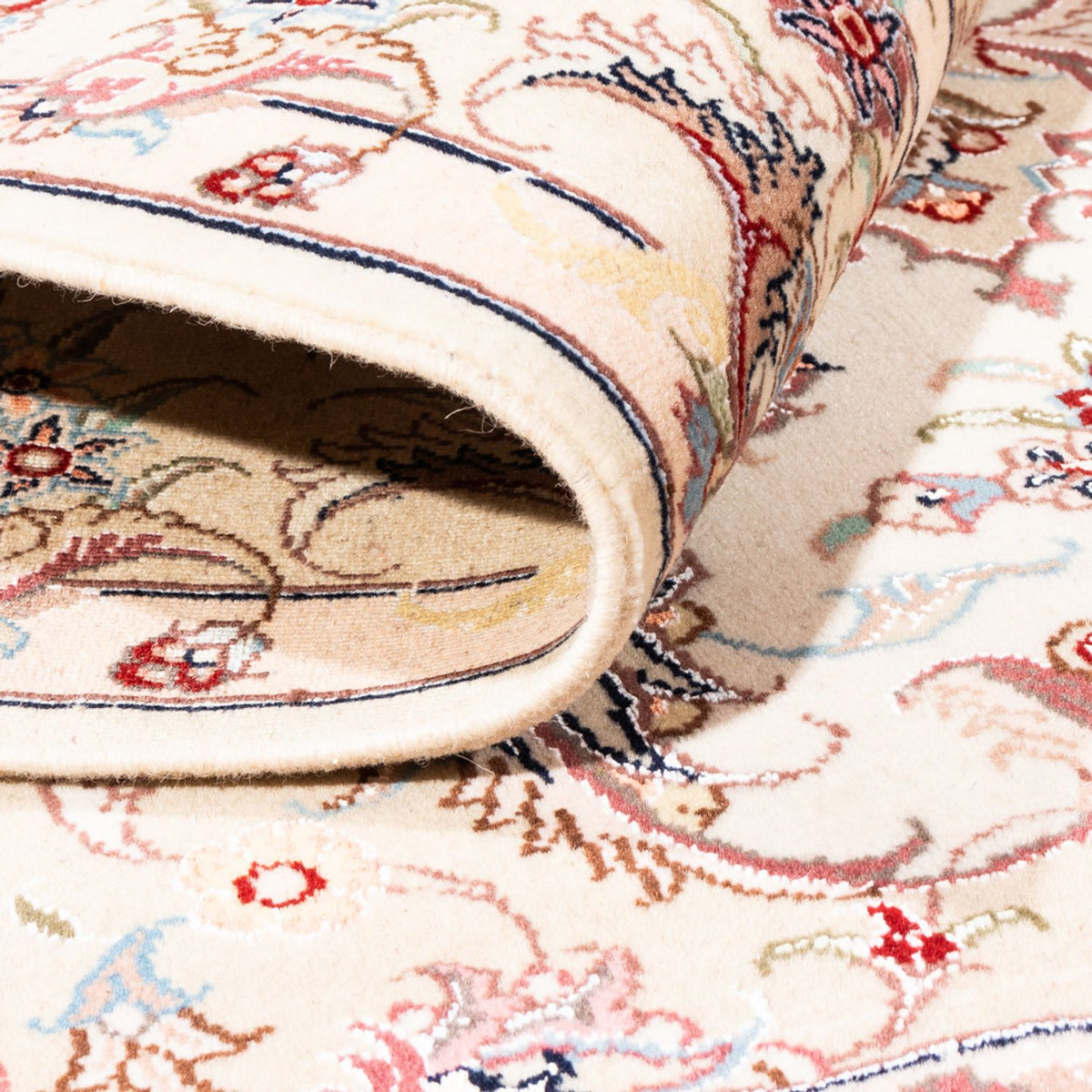 Persisk tæppe - Tabriz - 196 x 151 cm - creme