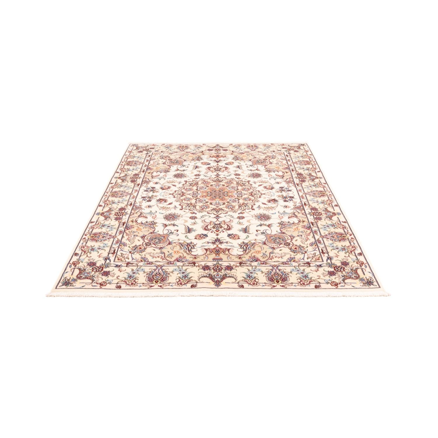 Persisk tæppe - Tabriz - 196 x 151 cm - creme