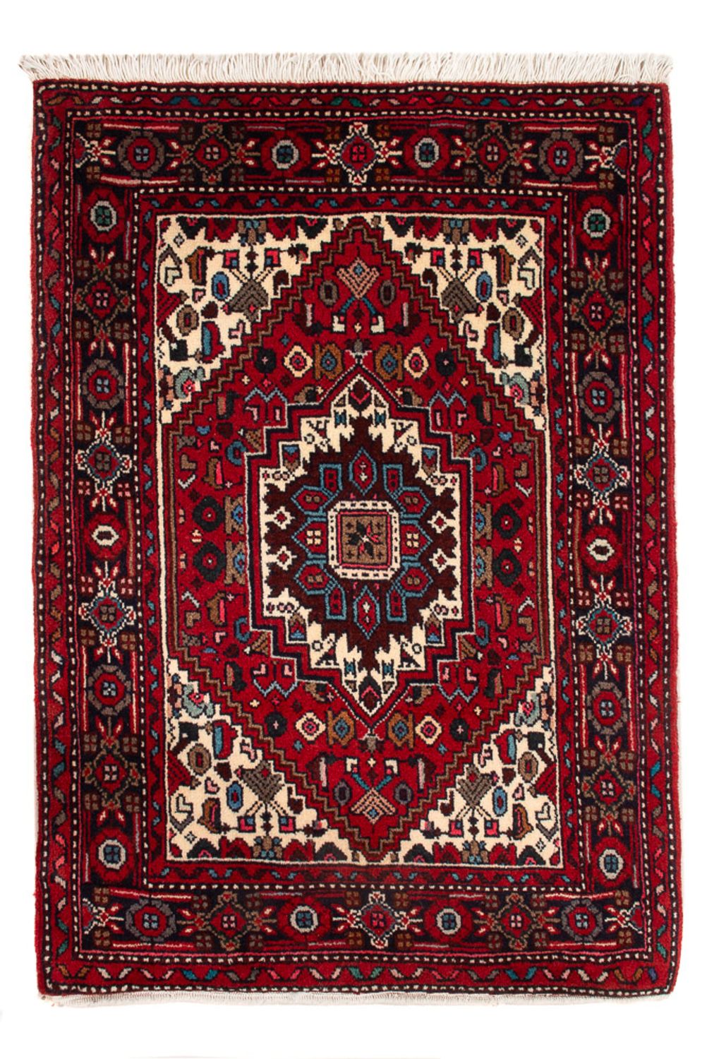 Persisk tæppe - Nomadisk - 91 x 61 cm - rød