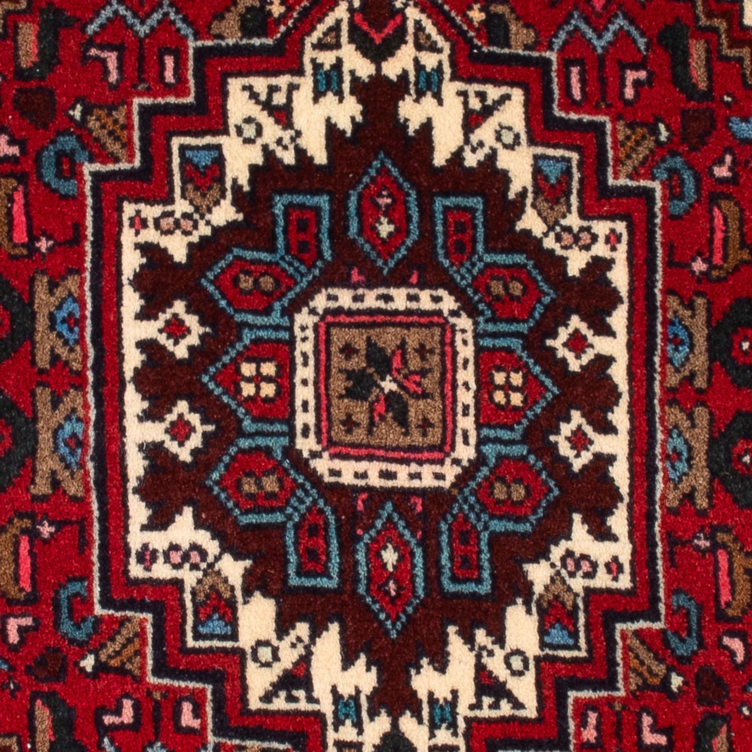 Persisk tæppe - Nomadisk - 91 x 61 cm - rød