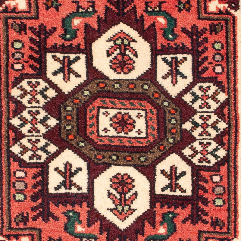 Persisk tæppe - Nomadisk - 86 x 60 cm - rød