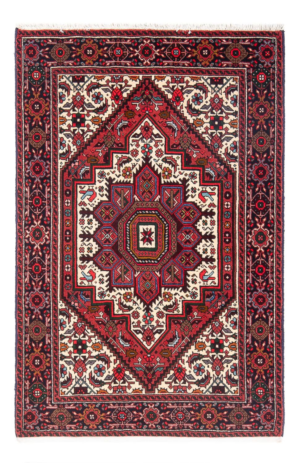 Persisk tæppe - Nomadisk - 120 x 81 cm - rød