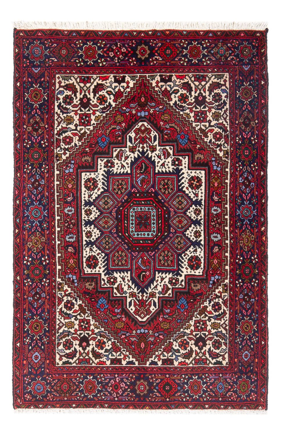 Persisk tæppe - Nomadisk - 117 x 81 cm - rød