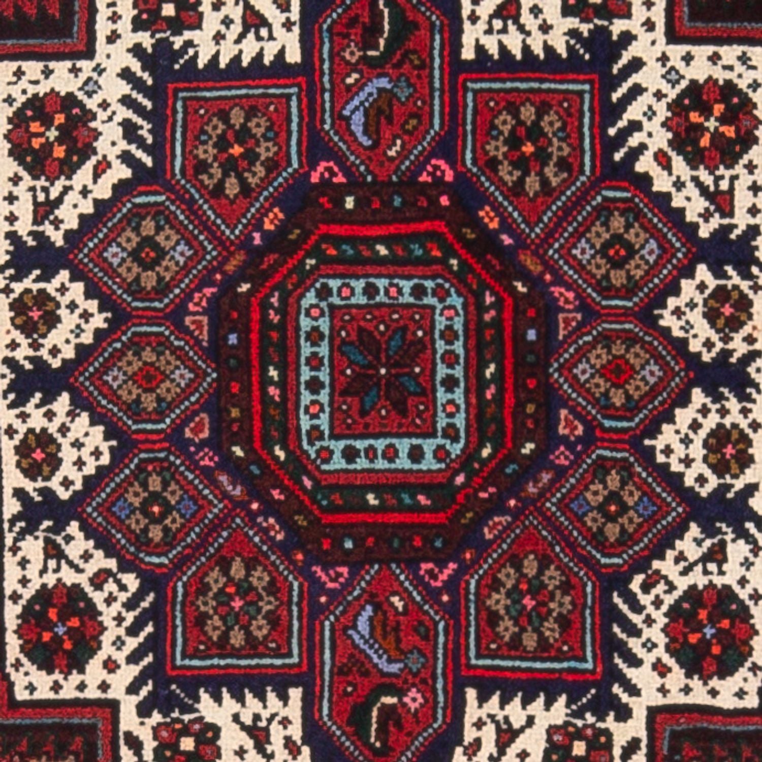 Persisk tæppe - Nomadisk - 117 x 81 cm - rød