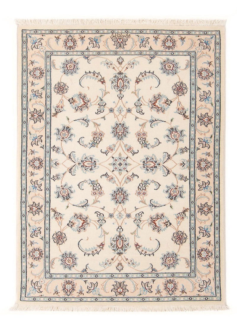 Persisk tæppe - Nain - Premium - 118 x 80 cm - creme