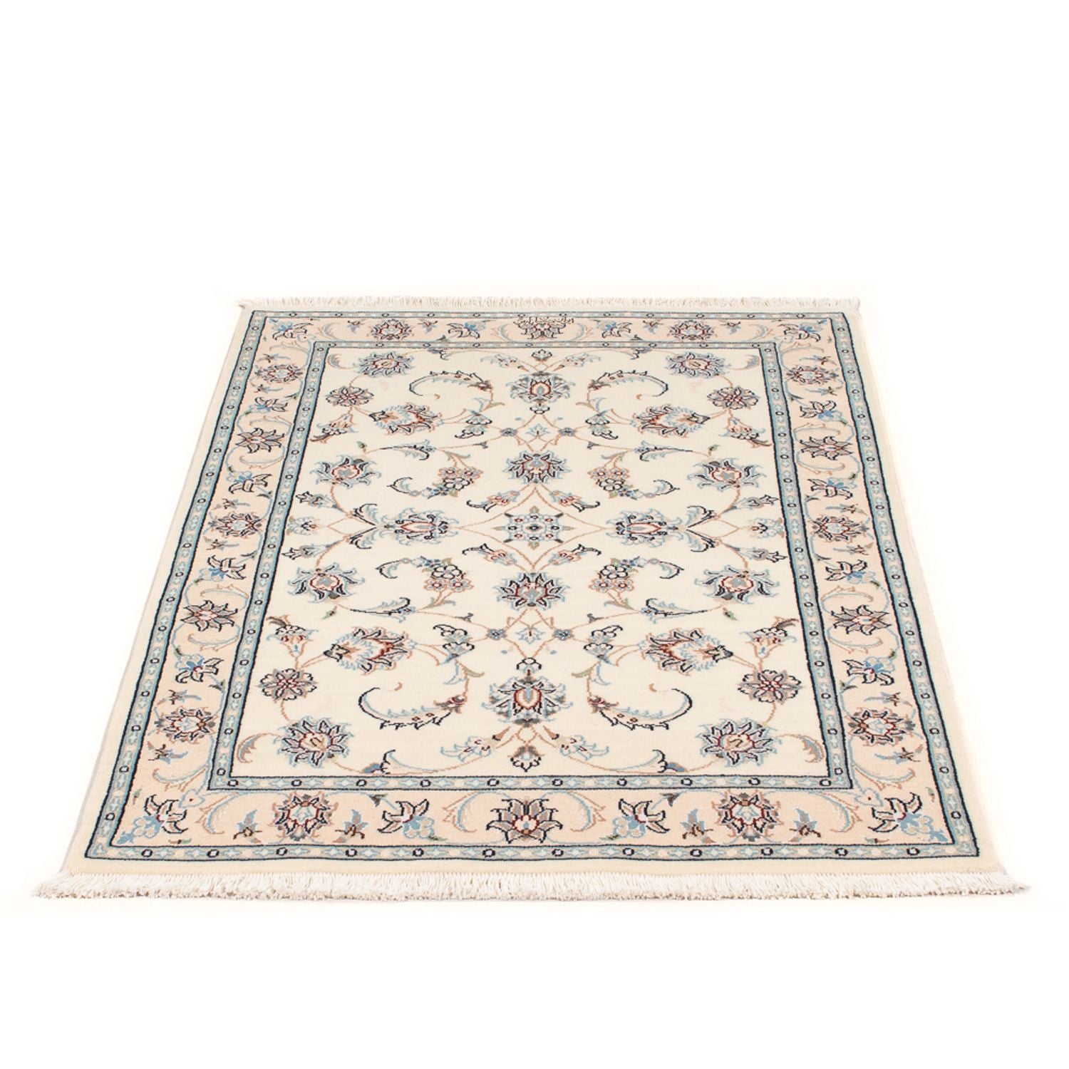 Persisk tæppe - Nain - Premium - 118 x 80 cm - creme