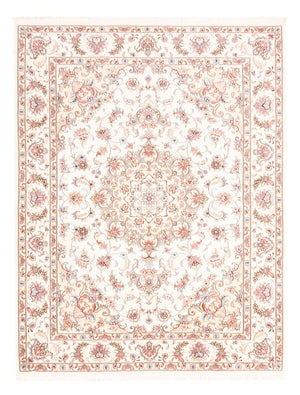 Persisk tæppe - Tabriz - 196 x 153 cm - creme