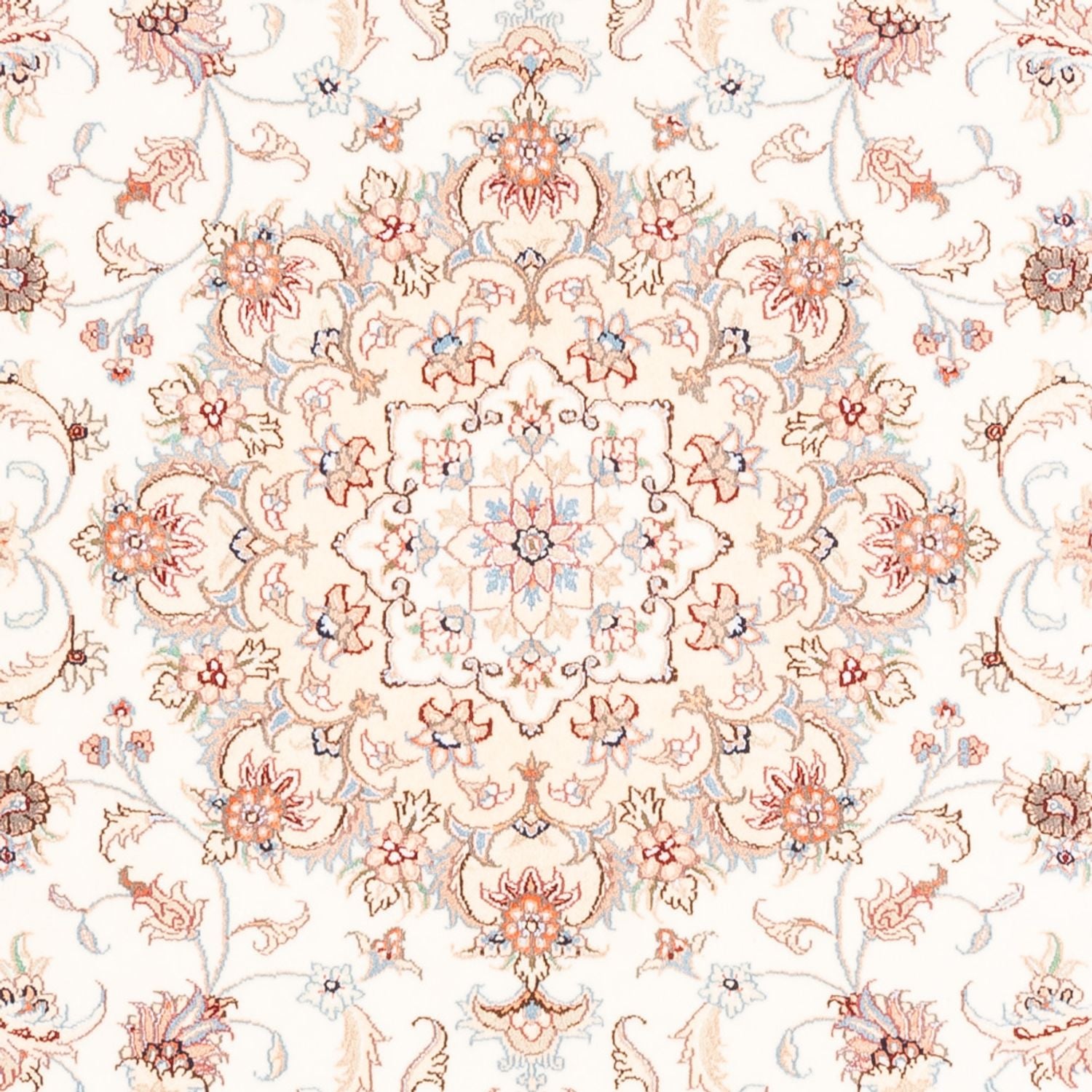 Persisk tæppe - Tabriz - 196 x 153 cm - creme