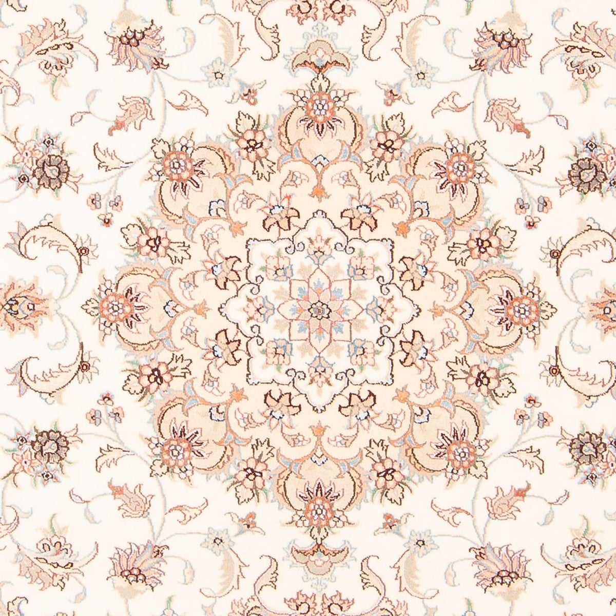 Persisk tæppe - Tabriz - Royal - 203 x 148 cm - creme