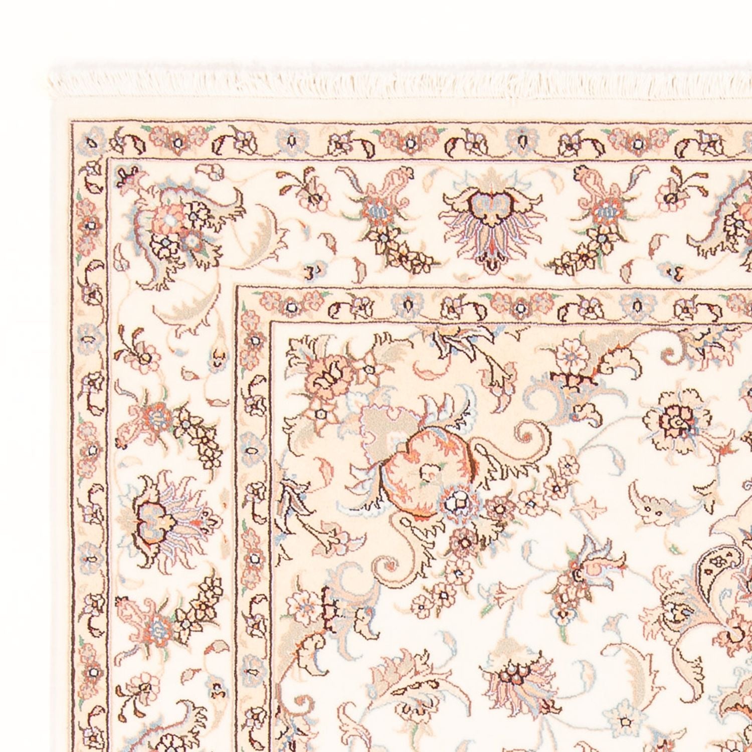 Persisk tæppe - Tabriz - Royal - 203 x 148 cm - creme