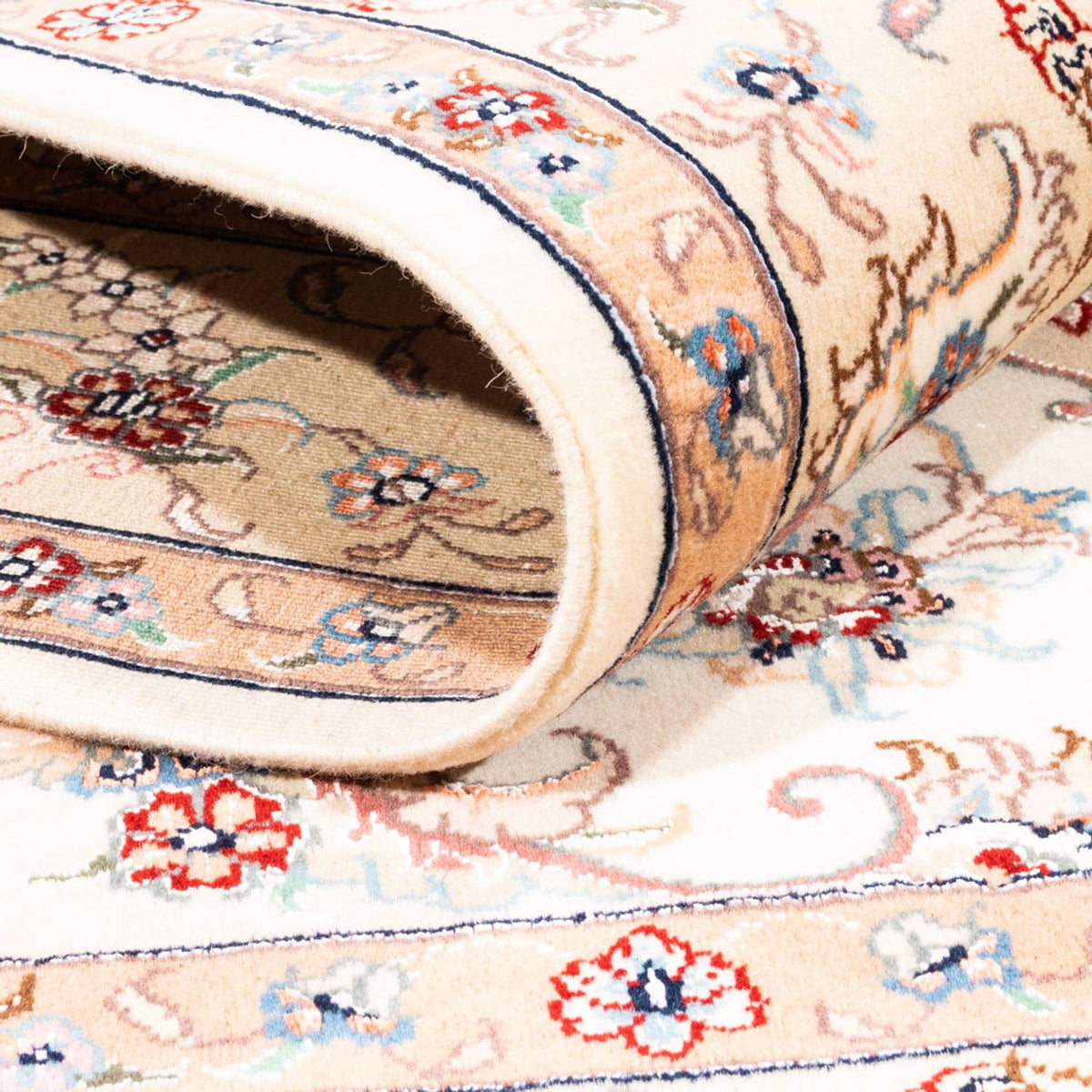 Persisk tæppe - Tabriz - 200 x 150 cm - creme