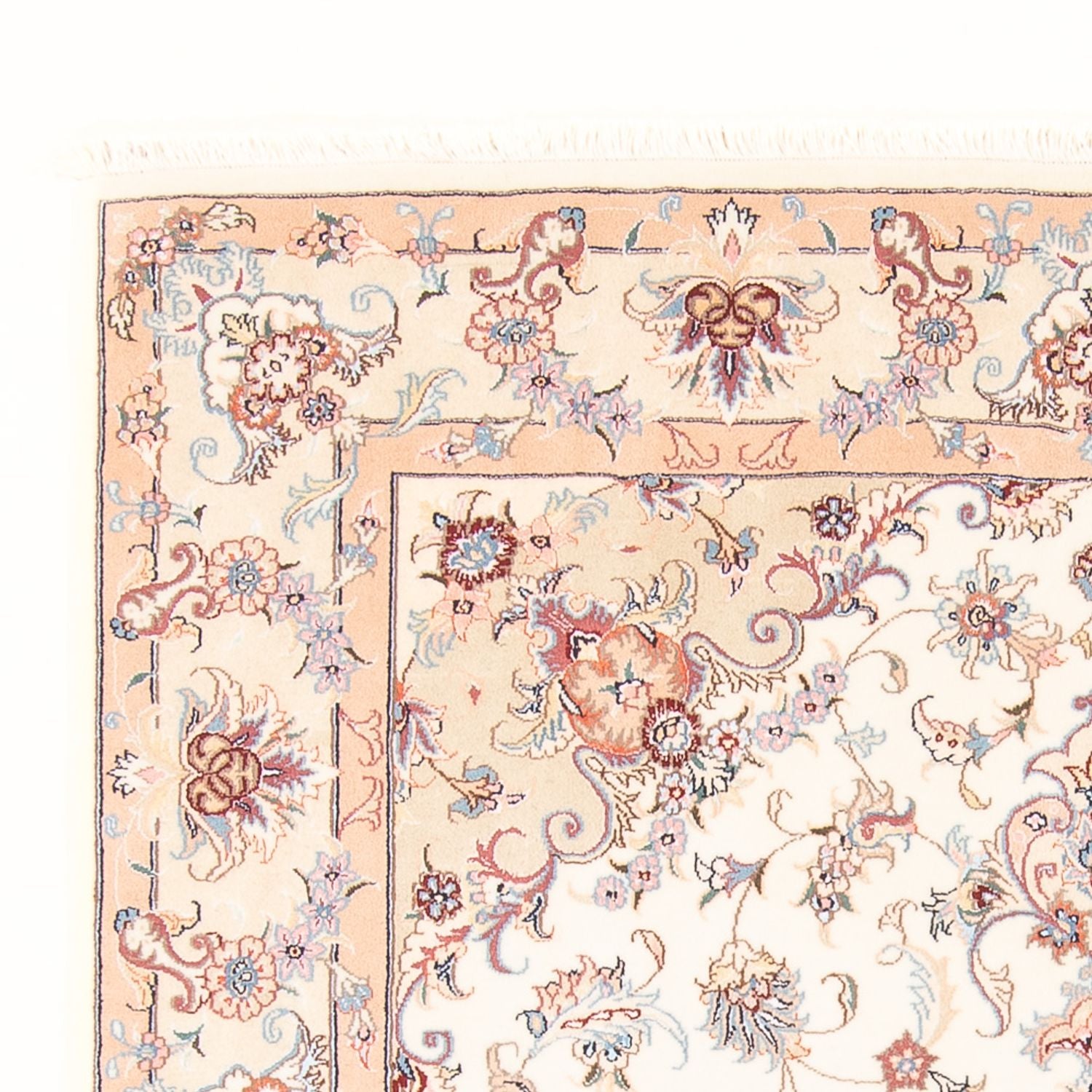 Persisk tæppe - Tabriz - Royal - 200 x 147 cm - creme