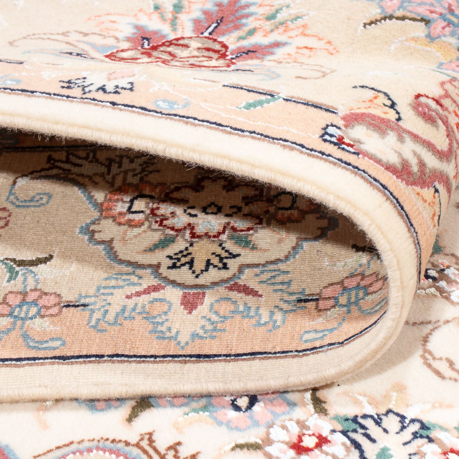Persisk tæppe - Tabriz - Royal - 200 x 147 cm - creme