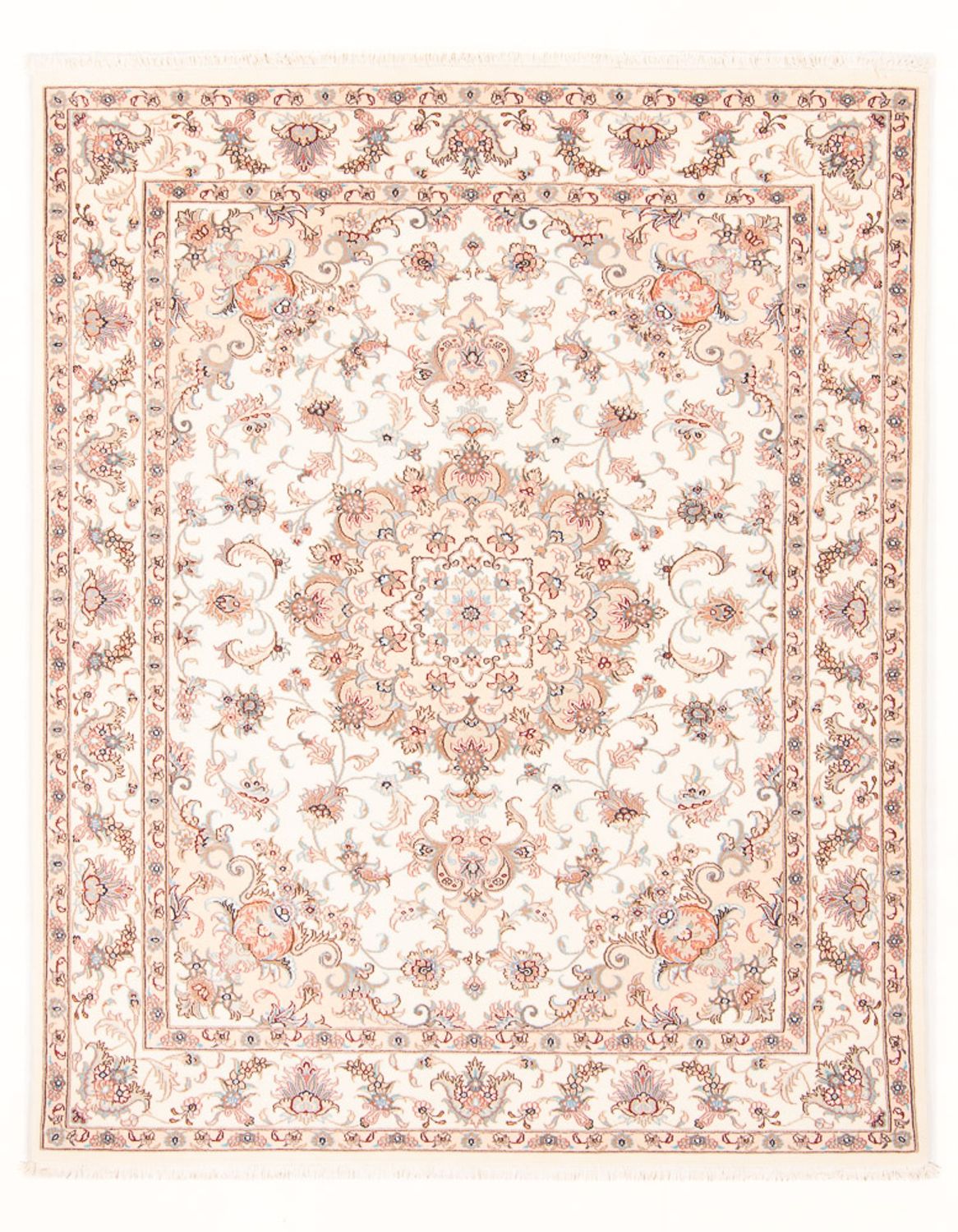 Persisk tæppe - Tabriz - Royal - 197 x 152 cm - creme