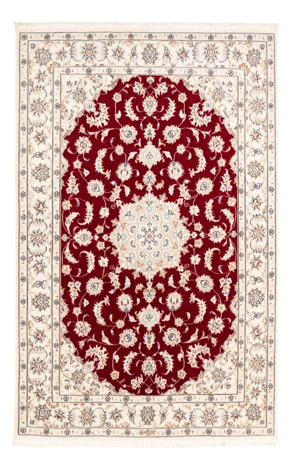 Persisk tæppe - Nain - Premium - 176 x 117 cm - rød