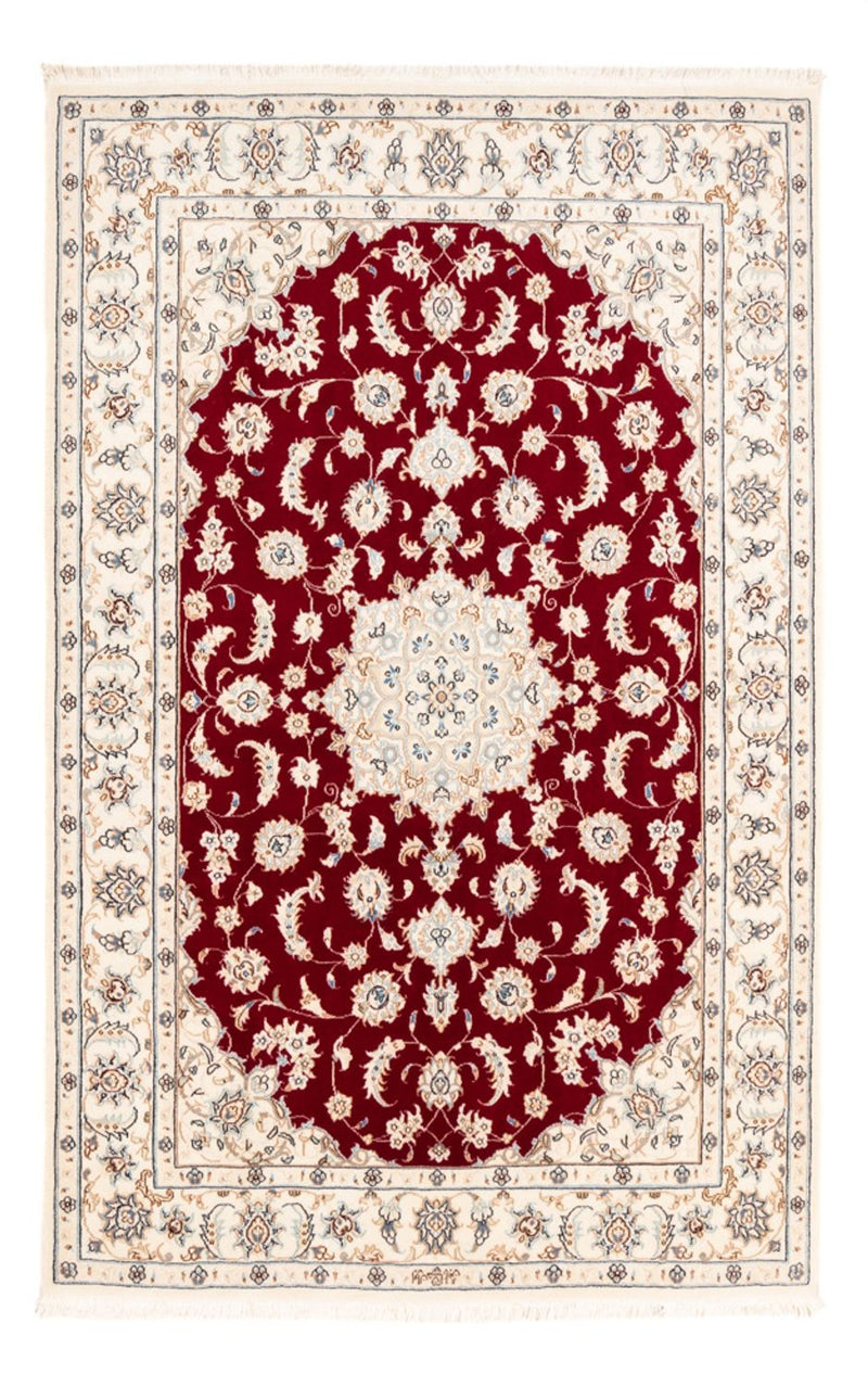 Persisk tæppe - Nain - Premium - 176 x 117 cm - rød