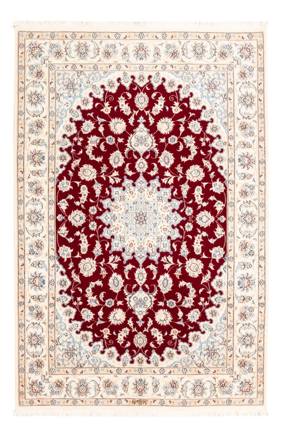 Persisk tæppe - Nain - Premium - 176 x 119 cm - rød