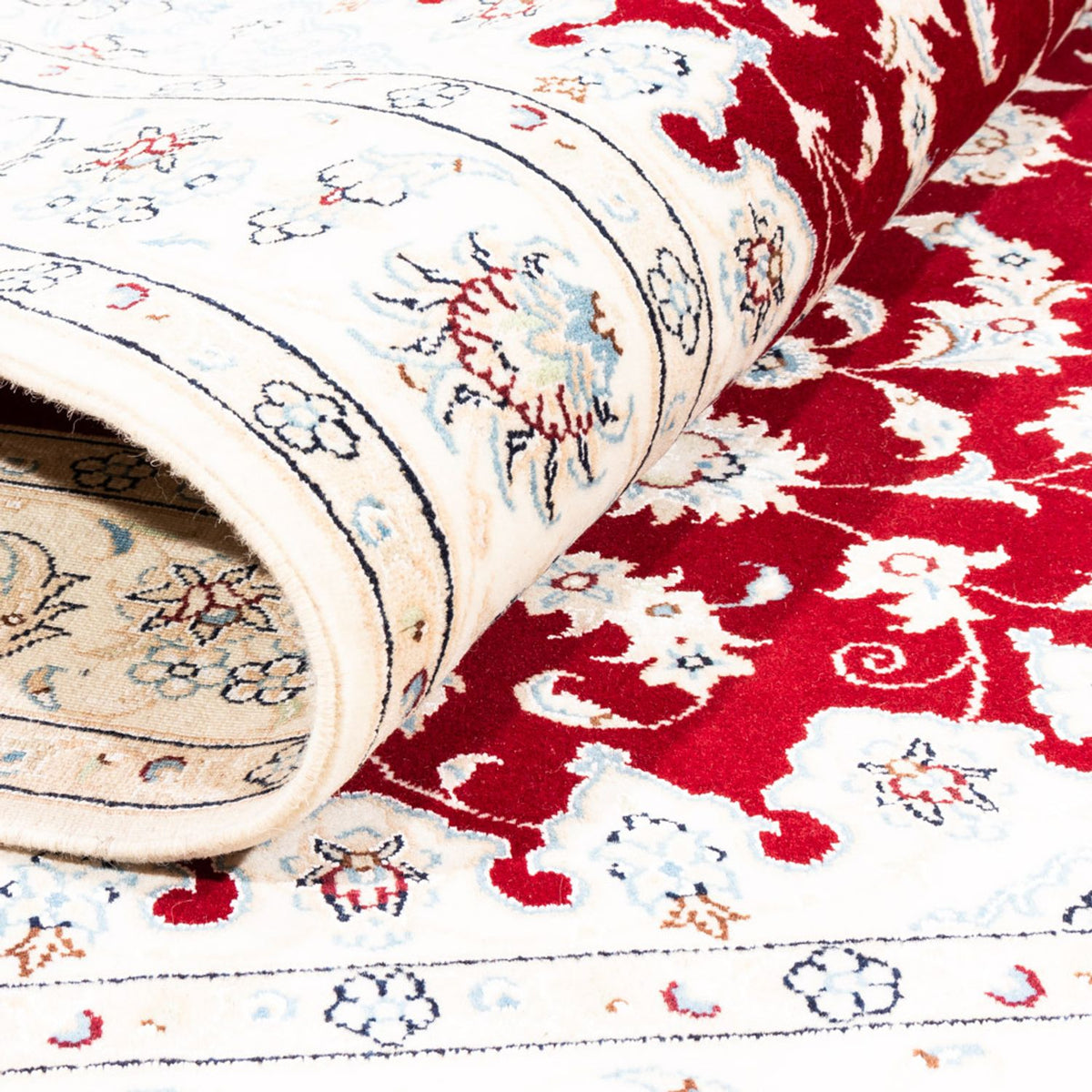 Persisk tæppe - Nain - Premium - 176 x 119 cm - rød