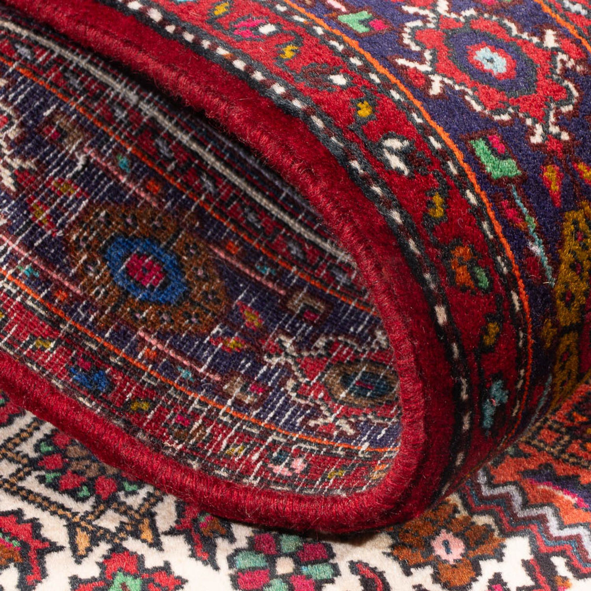 Persisk tæppe - Nomadisk - 127 x 83 cm - rød