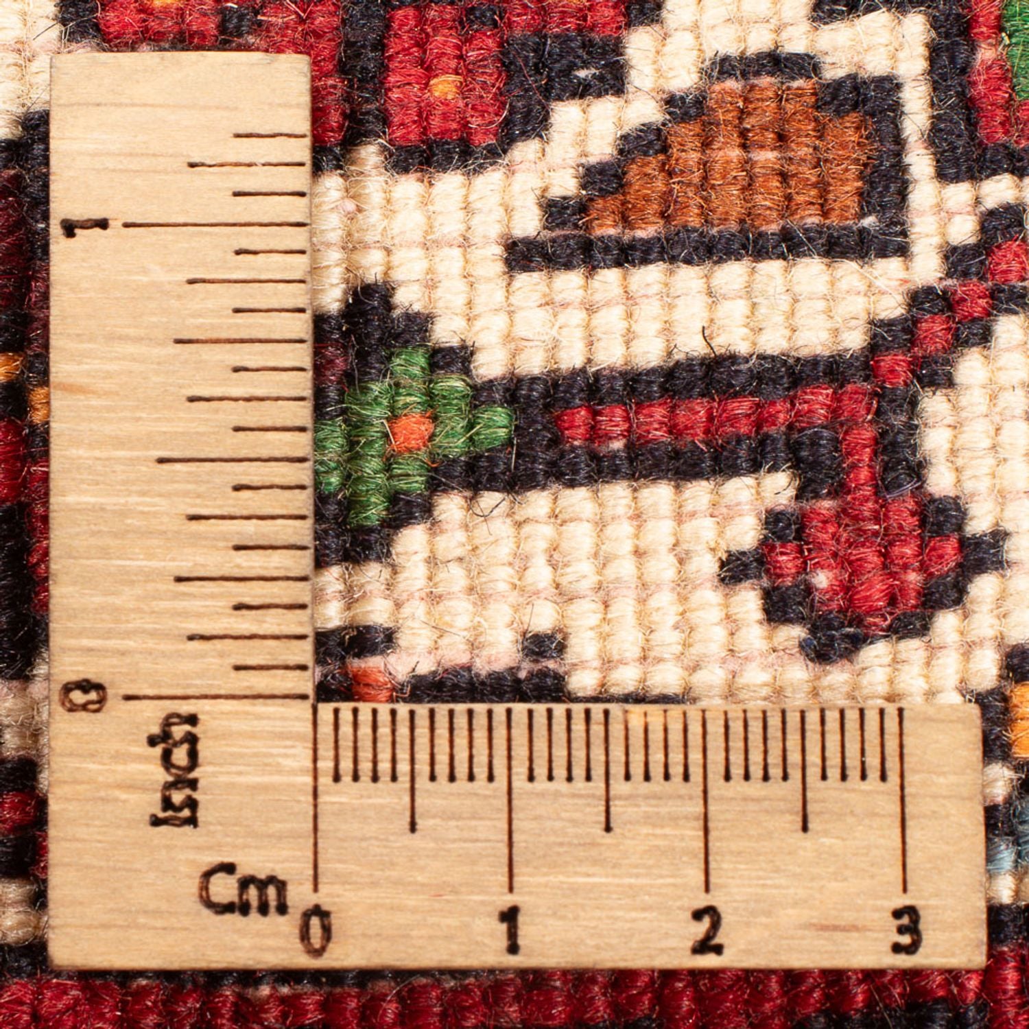 Persisk tæppe - Nomadisk - 123 x 80 cm - creme