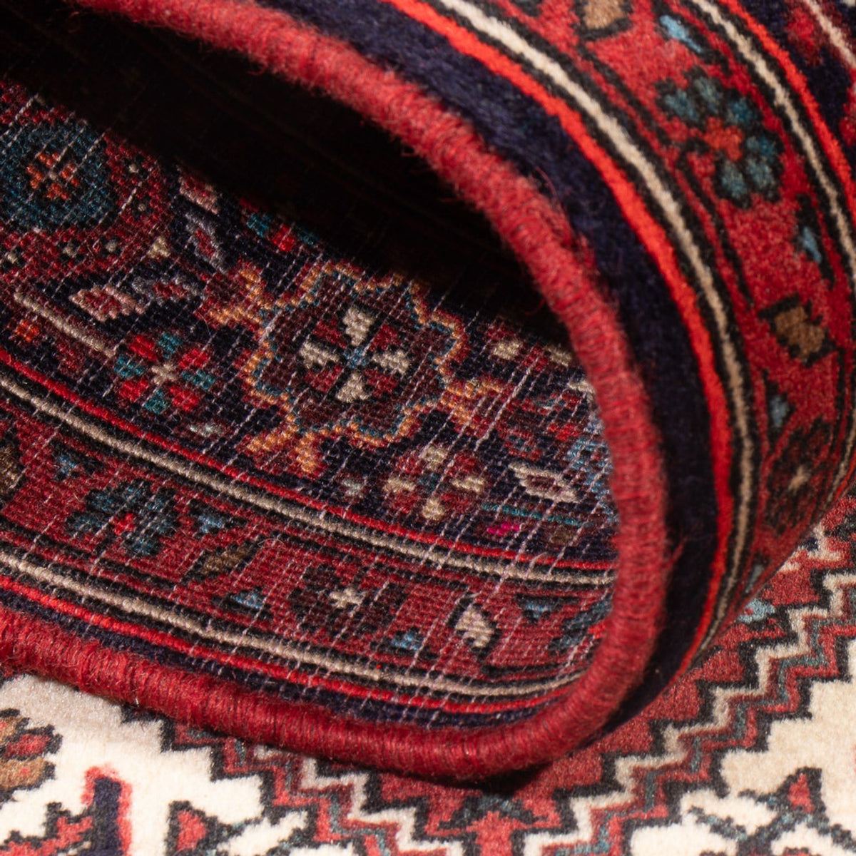 Persisk tæppe - Nomadisk - 119 x 80 cm - creme