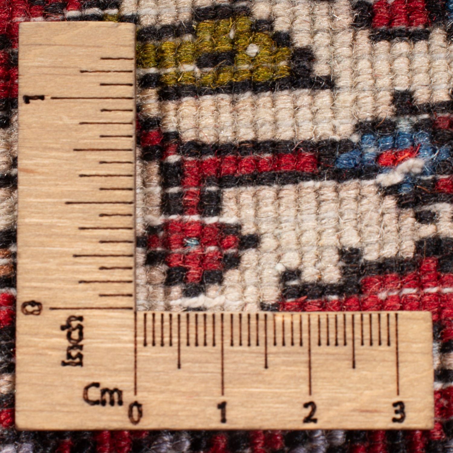 Persisk tæppe - Nomadisk - 122 x 78 cm - creme