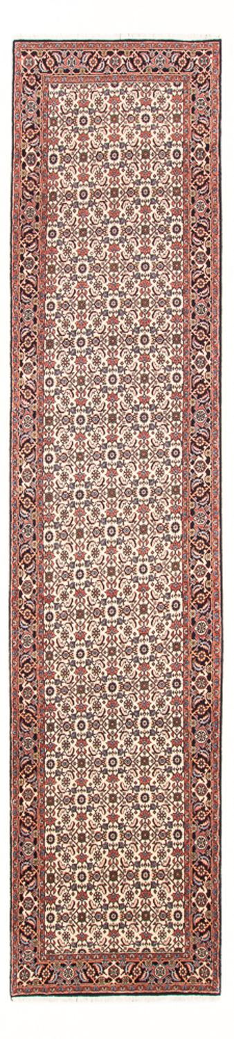 Løber Persisk tæppe - Bijar - 383 x 85 cm - creme