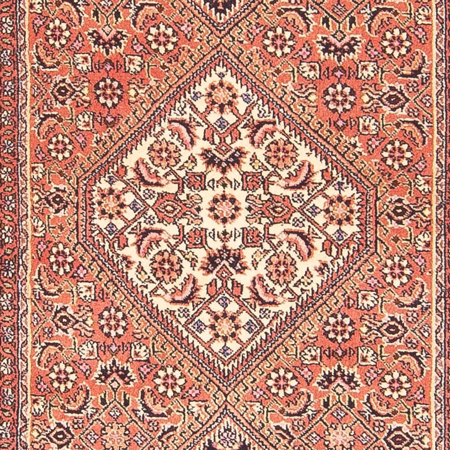 Løber Persisk tæppe - Bijar - 381 x 89 cm - rød