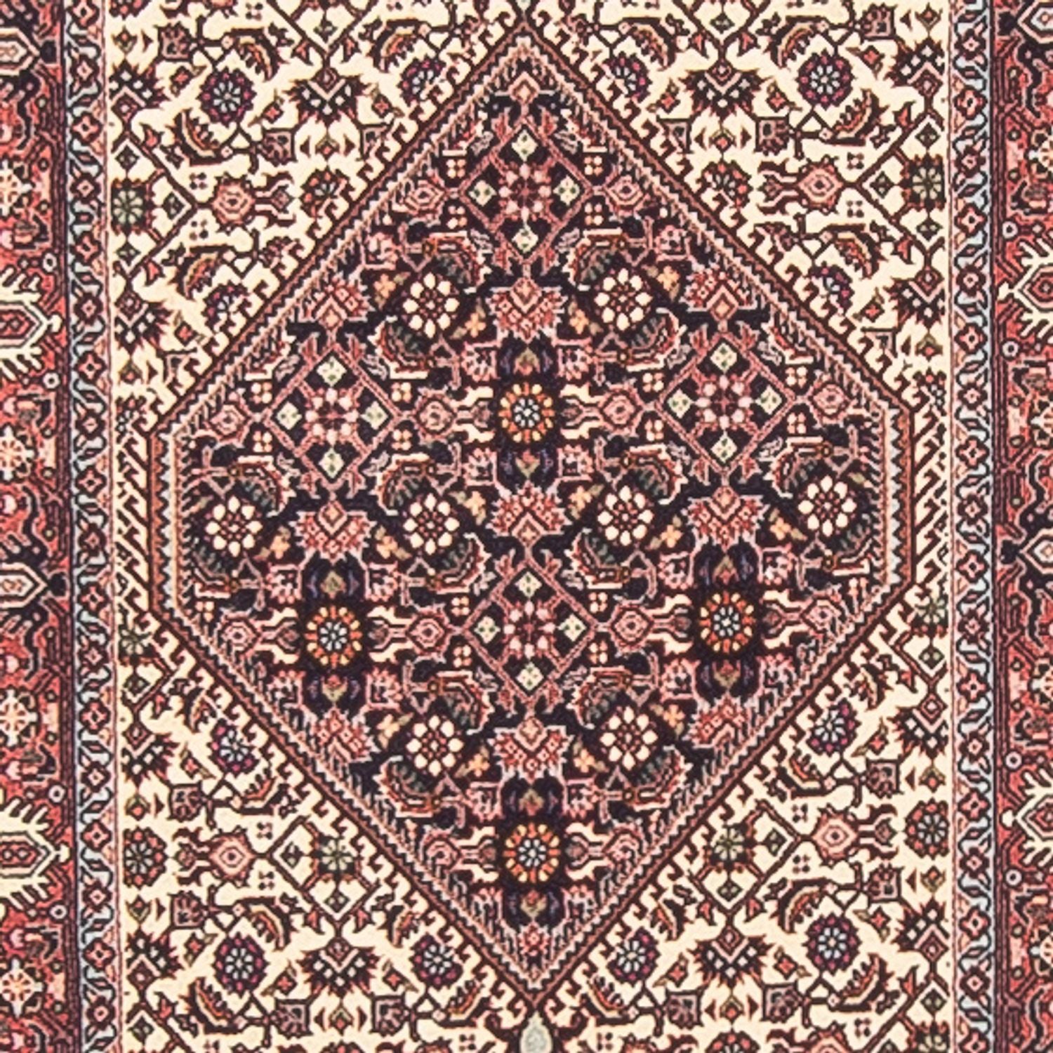 Løber Persisk tæppe - Bijar - 410 x 67 cm - creme