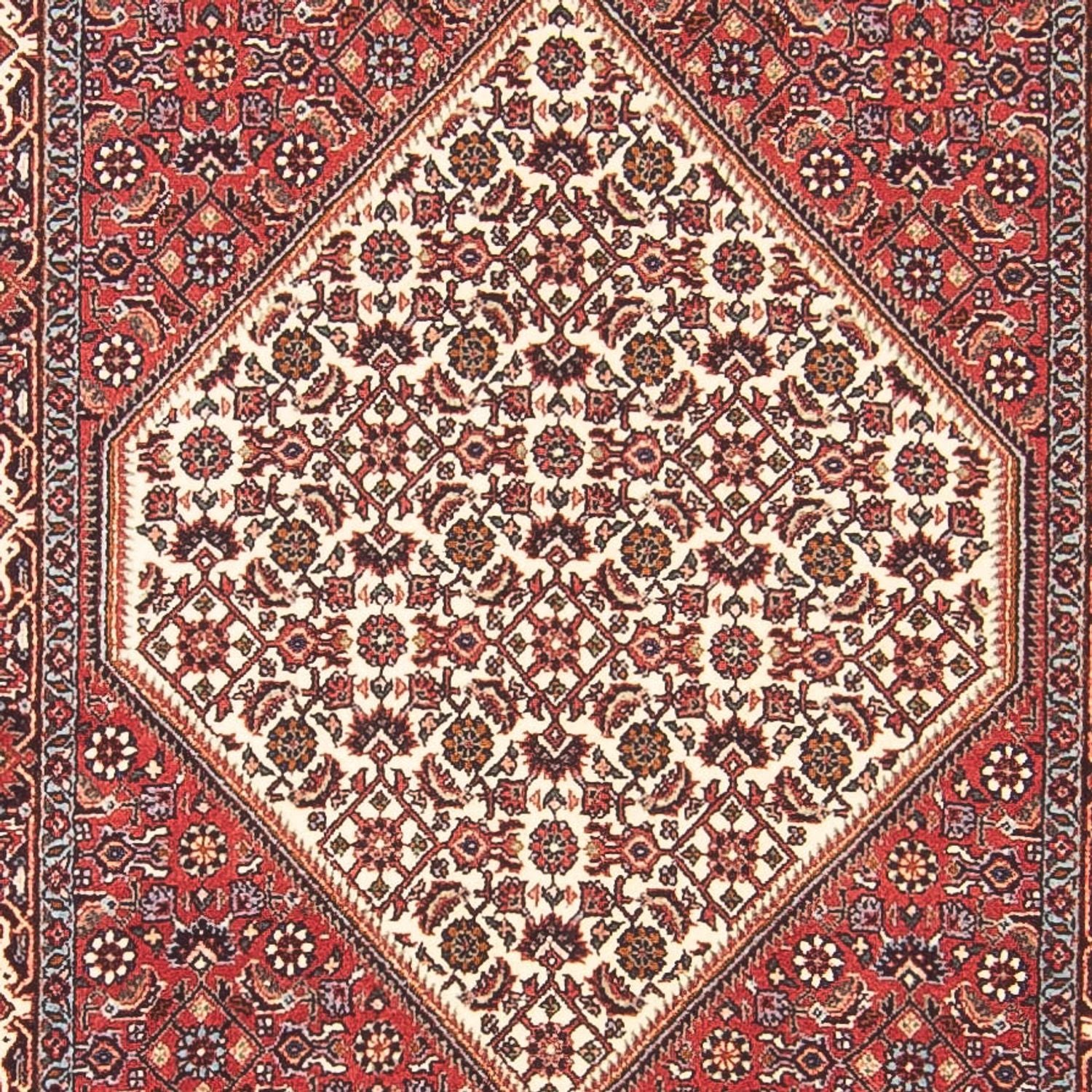 Løber Persisk tæppe - Bijar - 384 x 77 cm - rød