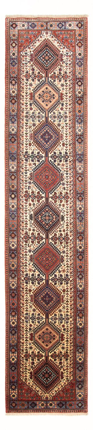 Løber Persisk tæppe - Nomadisk - 398 x 82 cm - creme