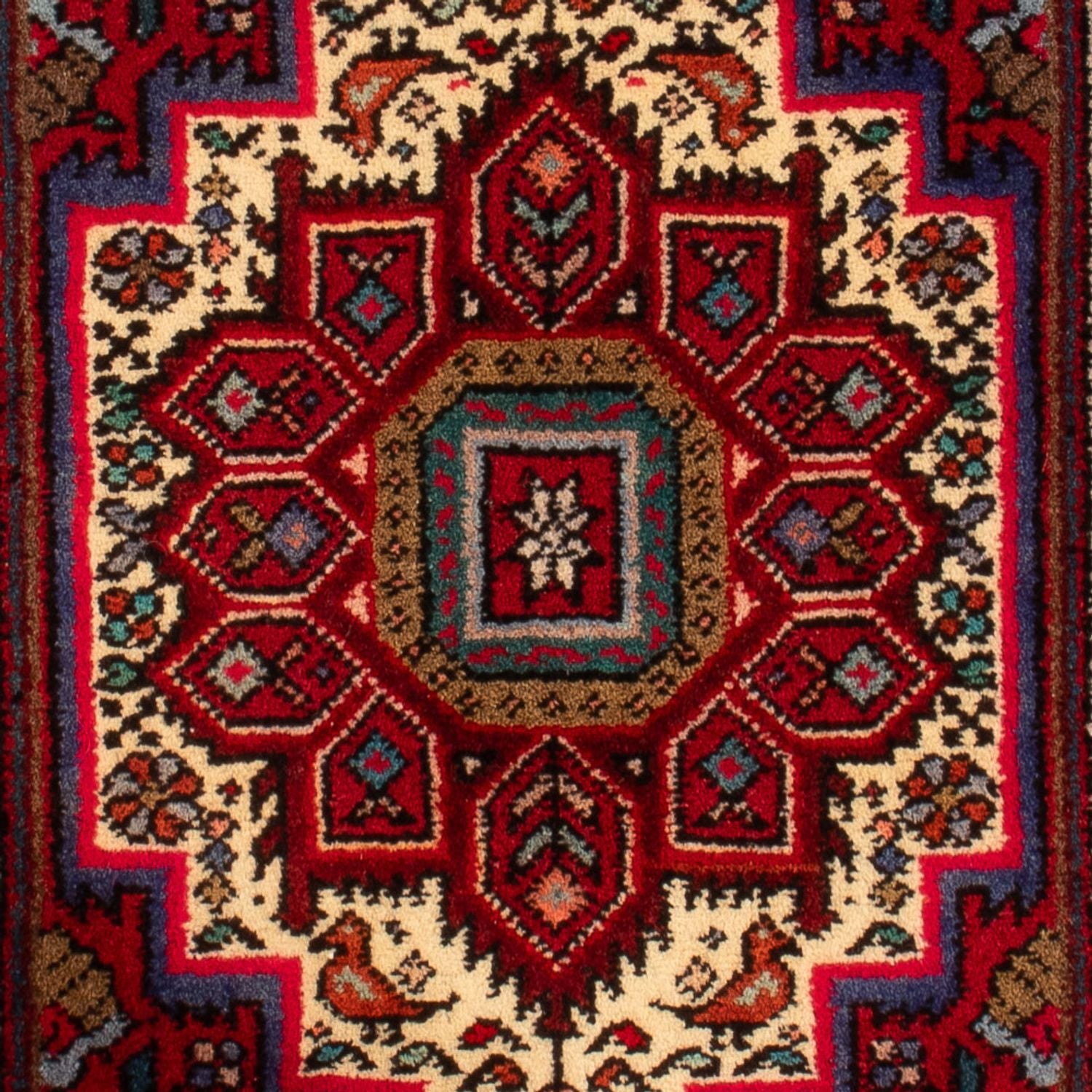 Persisk tæppe - Nomadisk - 80 x 51 cm - rød