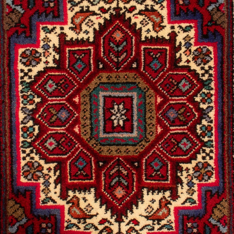 Persisk tæppe - Nomadisk - 80 x 51 cm - rød