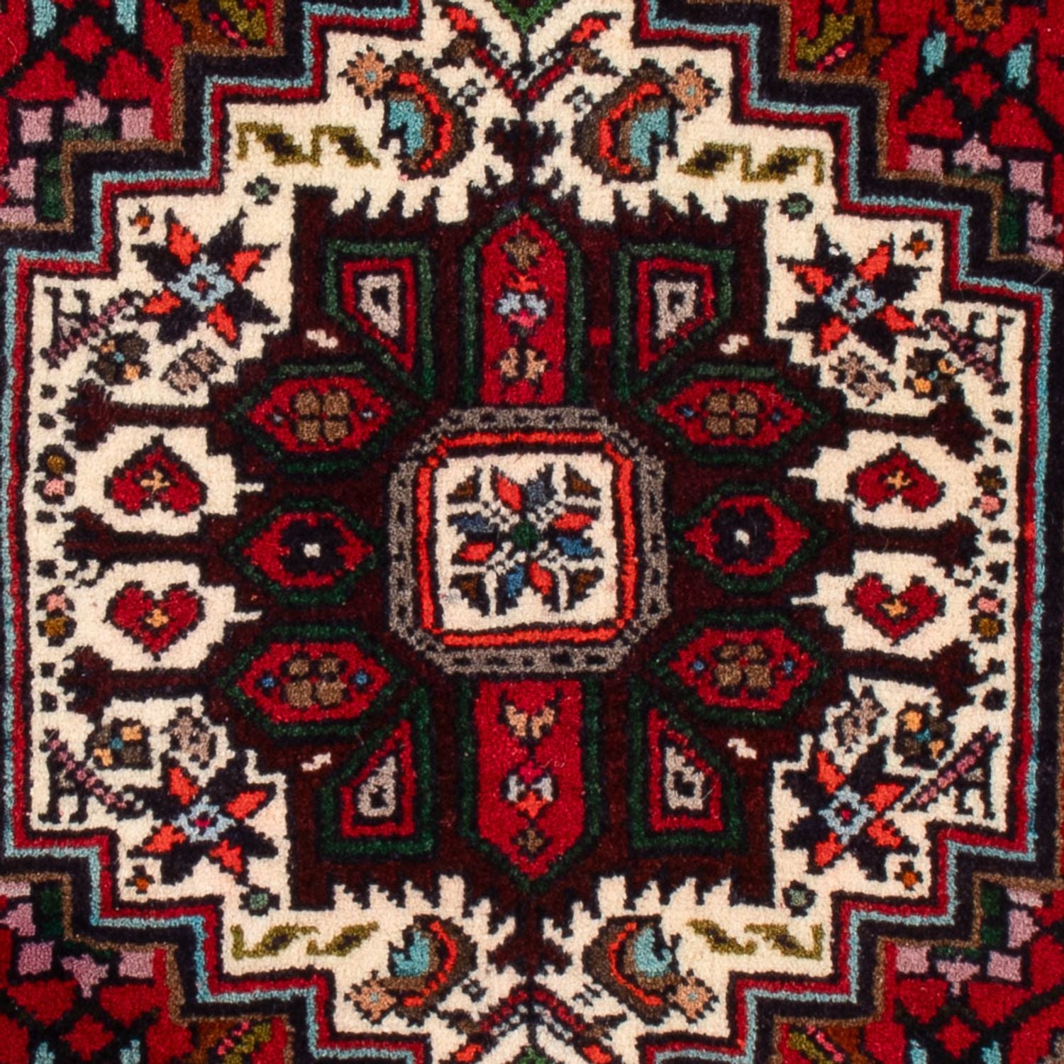 Persisk tæppe - Nomadisk - 90 x 60 cm - rød