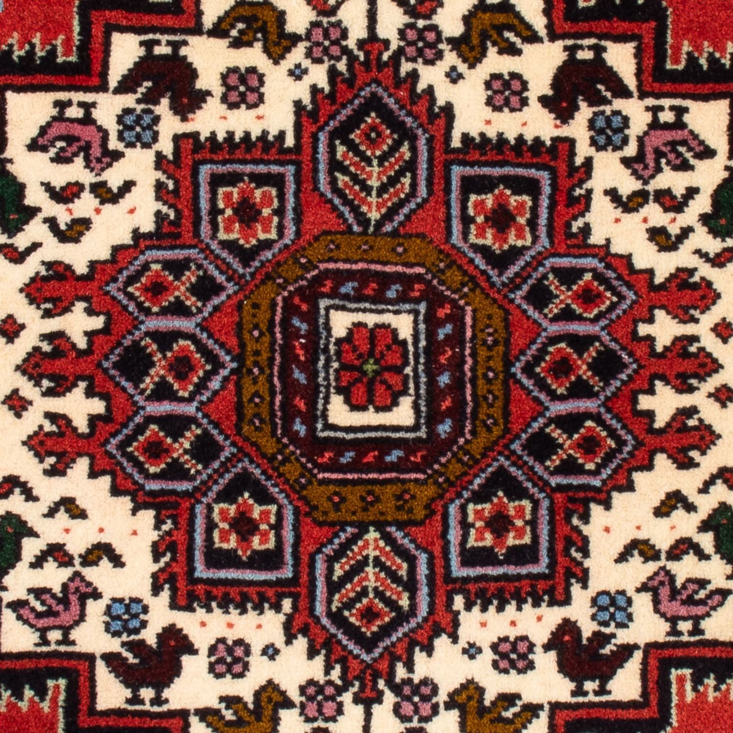 Persisk tæppe - Nomadisk - 90 x 60 cm - rød