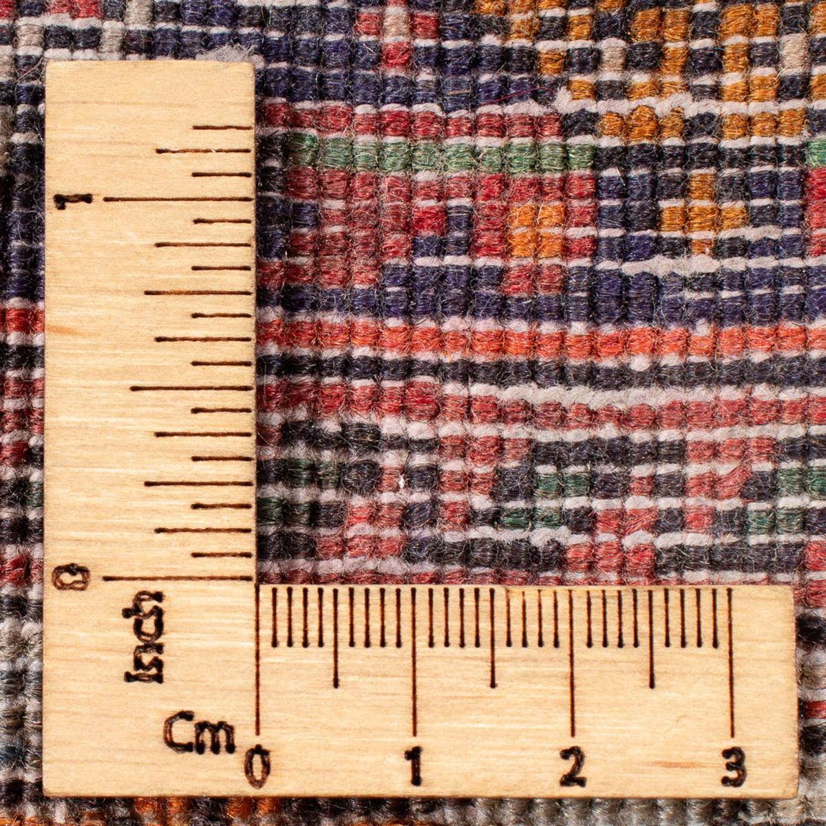 Persisk tæppe - Nomadisk - 73 x 51 cm - creme