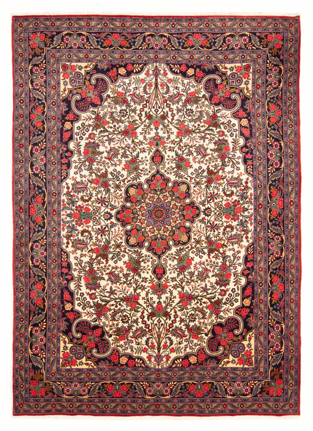 Persisk tæppe - Nomadisk - 324 x 220 cm - beige