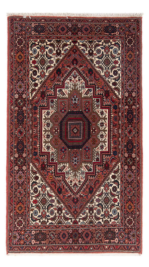 Persisk tæppe - Nomadisk - 126 x 84 cm - mørkerød
