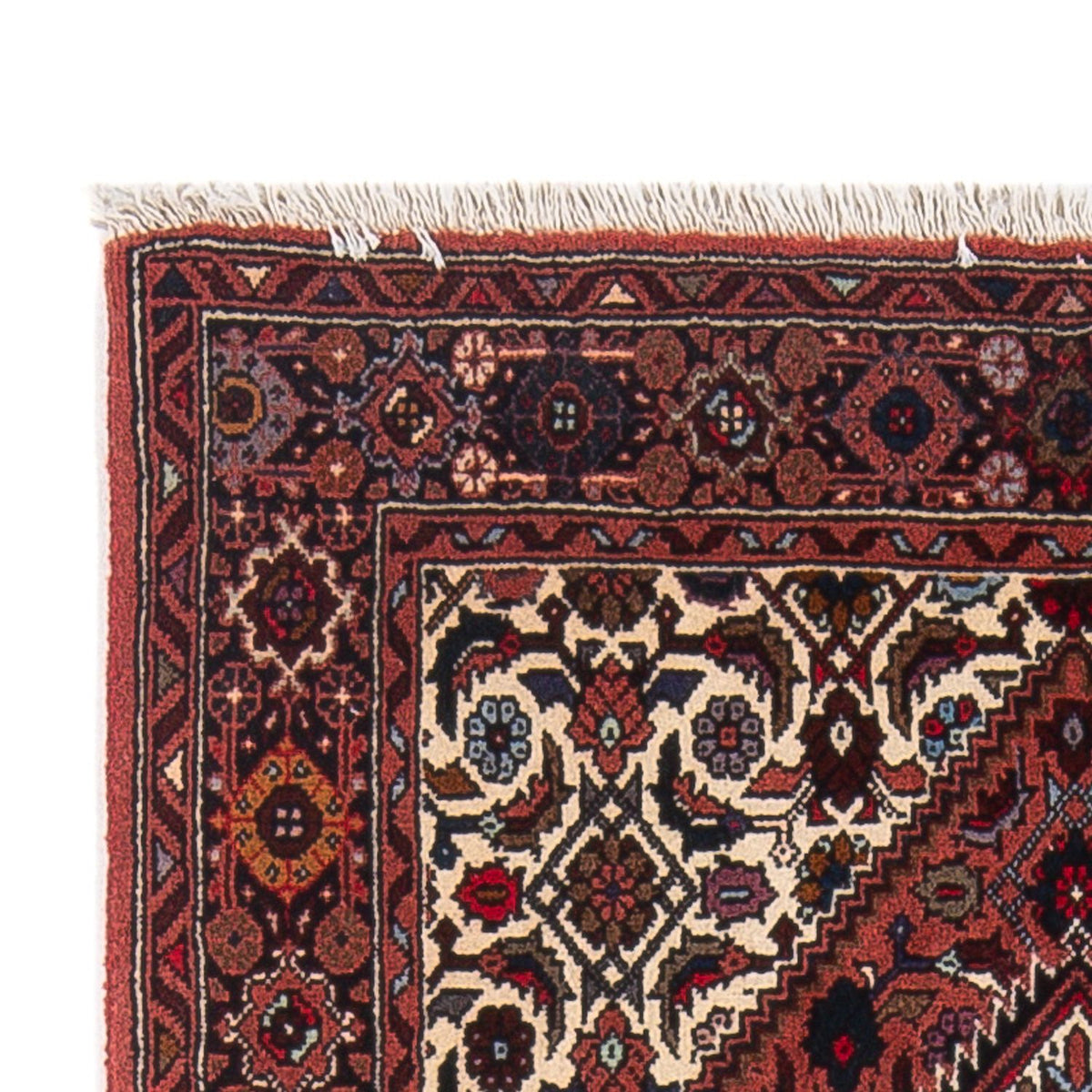 Persisk tæppe - Nomadisk - 126 x 84 cm - mørkerød