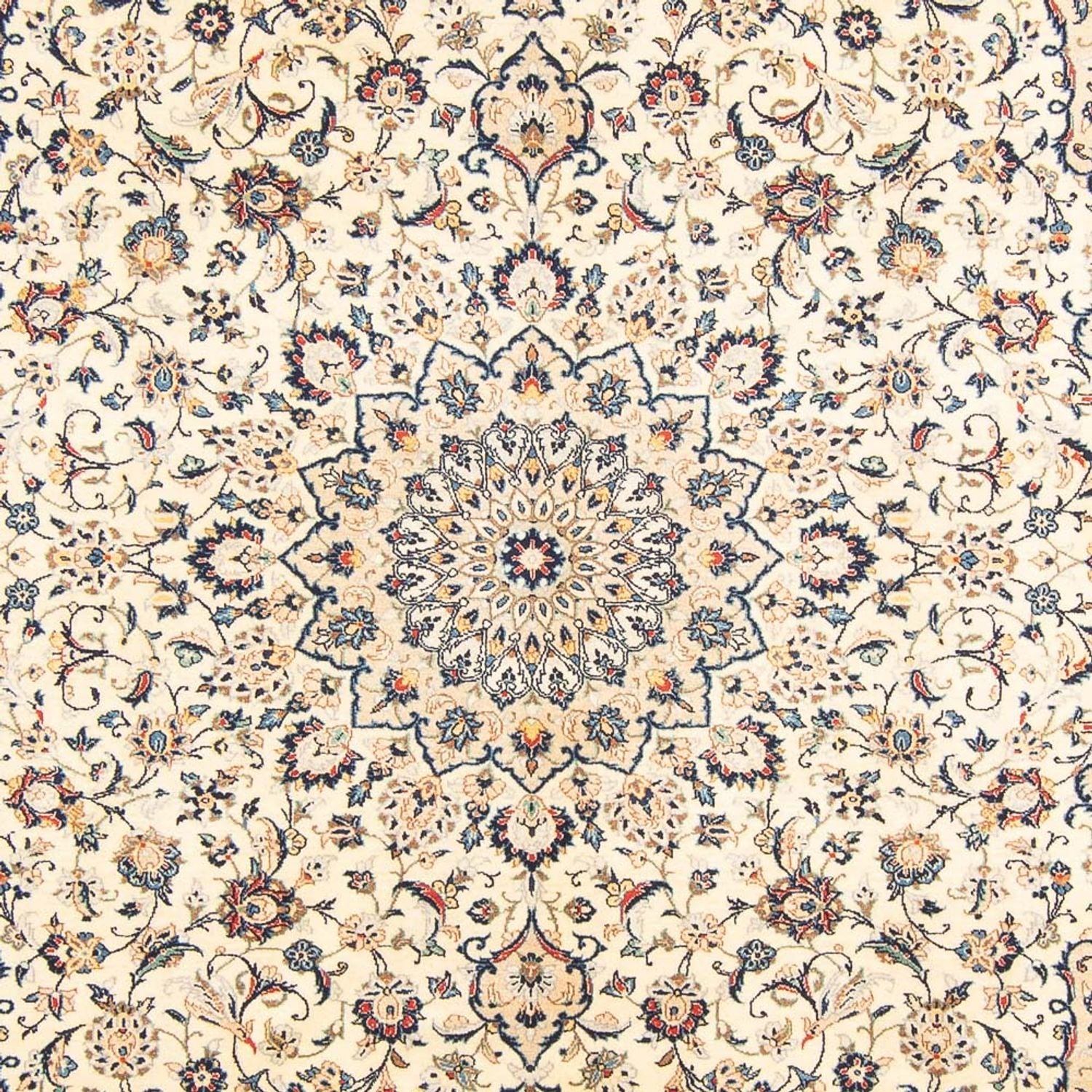 Persisk tæppe - Keshan - 299 x 212 cm - creme