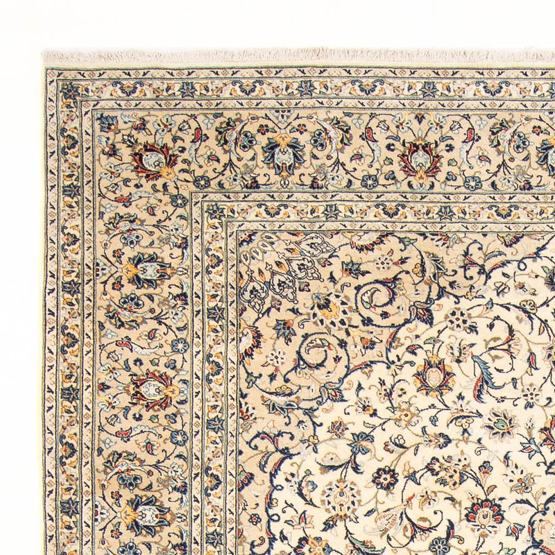 Persisk tæppe - Keshan - 299 x 212 cm - creme