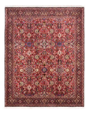 Persisk tæppe - Bijar - Royal - 246 x 197 cm - bordeaux rød