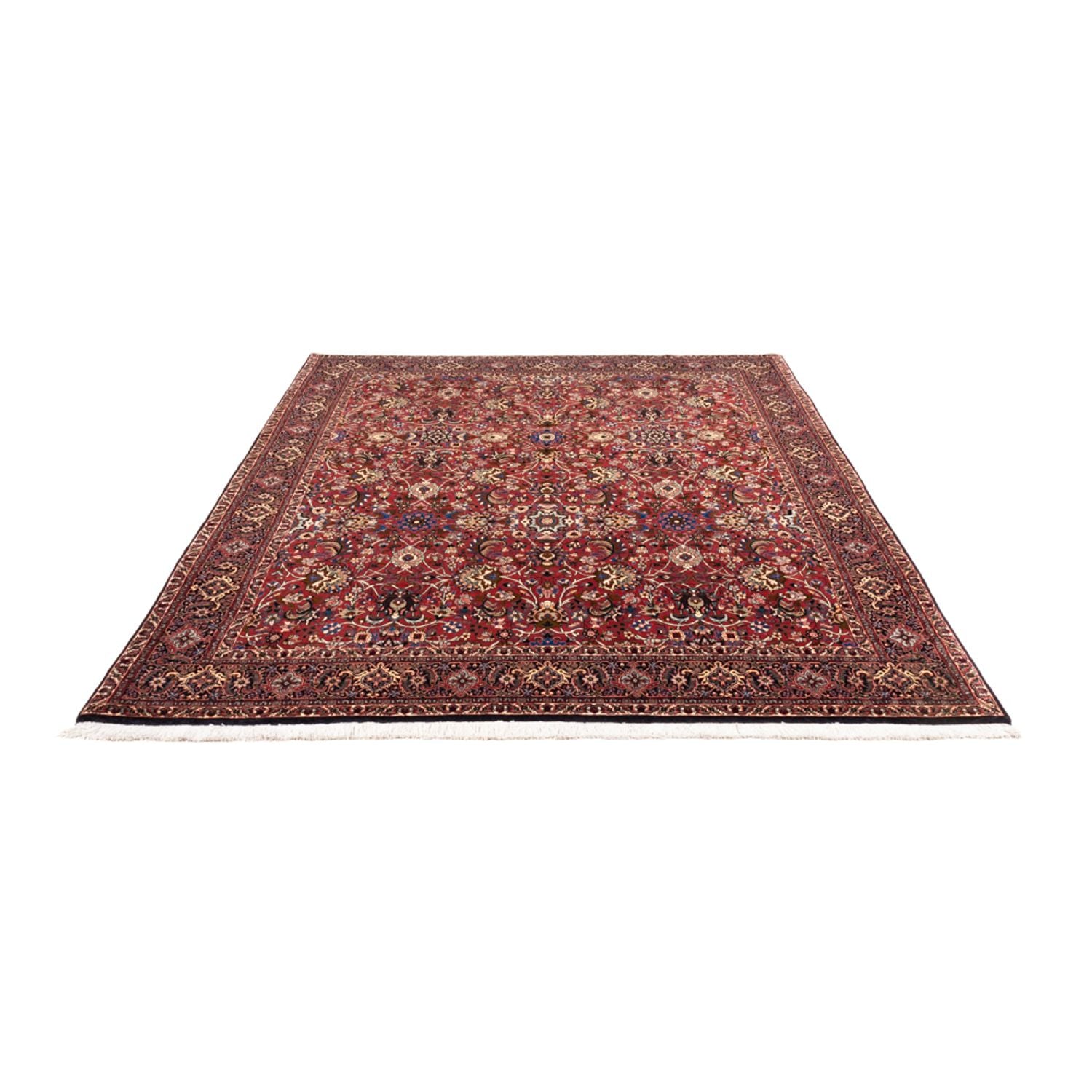 Persisk tæppe - Bijar - Royal - 246 x 197 cm - bordeaux rød