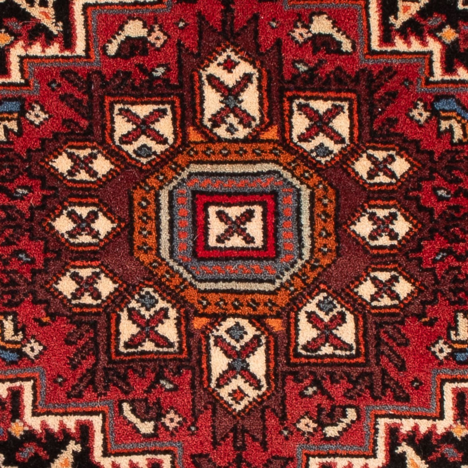 Persisk tæppe - Nomadisk - 60 x 40 cm - rød
