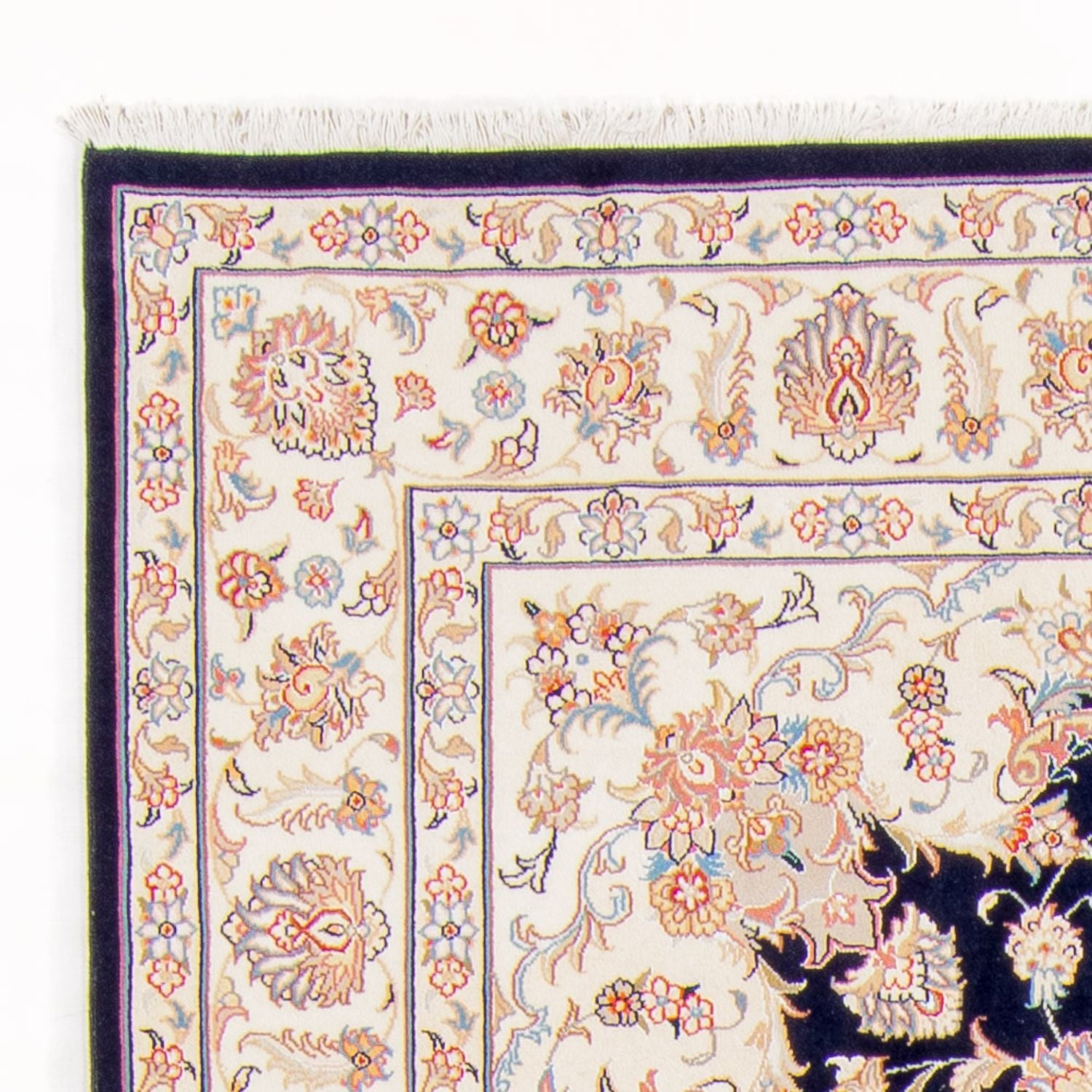 Persisk tæppe - Tabriz - Royal - 235 x 170 cm - mørkeblå