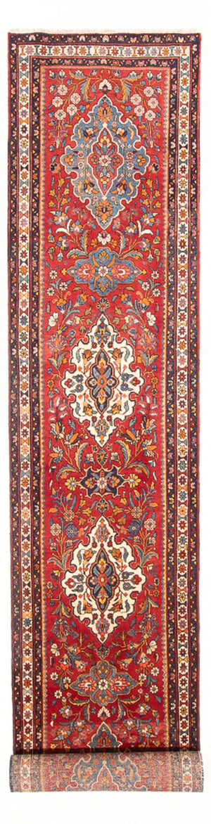 Løber Persisk tæppe - Nomadisk - 422 x 113 cm - creme